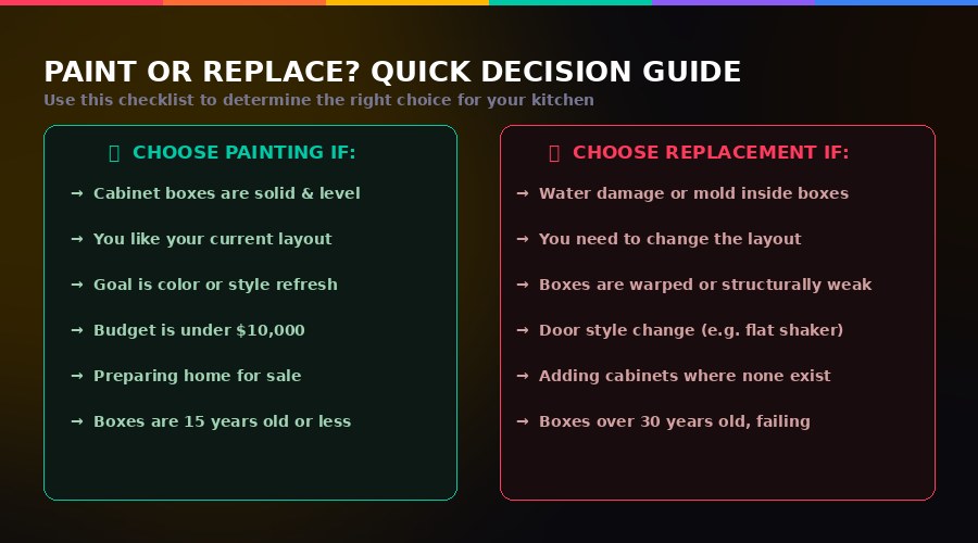 Should you paint or replace your kitchen cabinets? A decision guide for Seattle and Bellevue homeowners