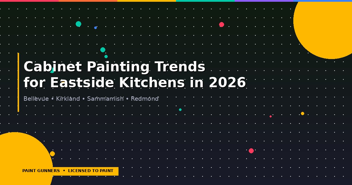 Cabinet painting trends for 2026 in Eastside Washington kitchens — two-tone, sage green, and warm white examples