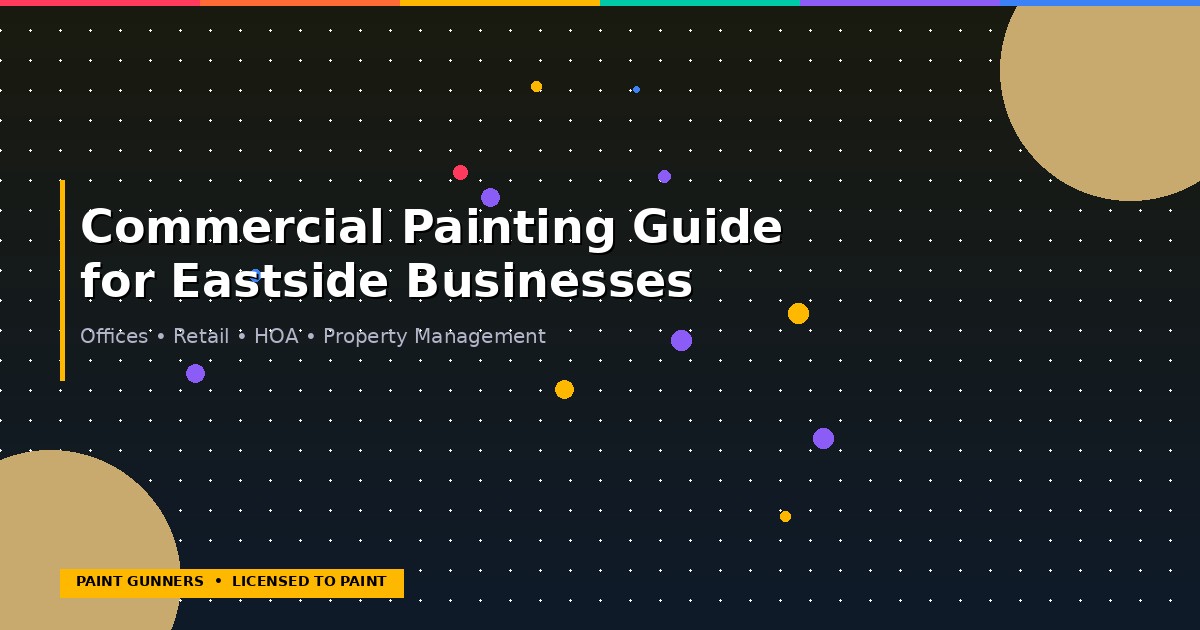 Commercial painting project on the Eastside — professional crew painting office building in Bellevue and Redmond area