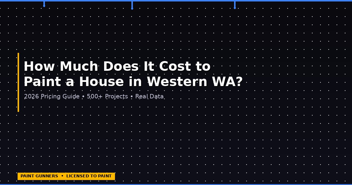 House painting cost guide for Western Washington in 2026 covering interior, exterior, cabinet, and commercial painting prices across Seattle, Lynnwood, Bellevue, and Kirkland