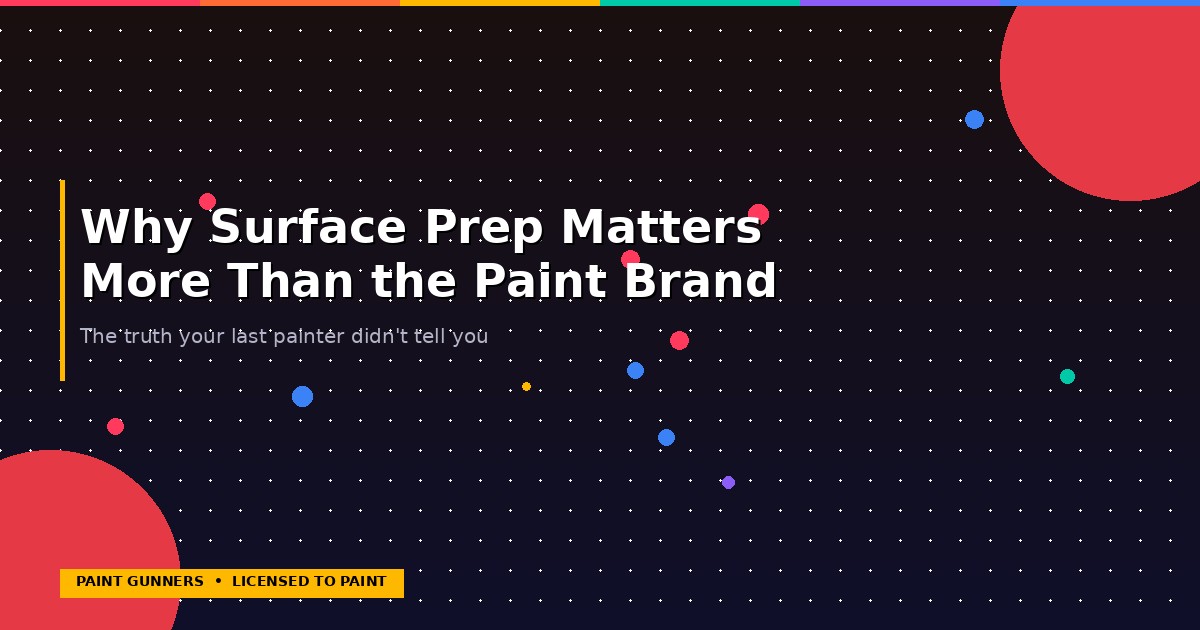 Professional surface preparation before painting — pressure washing, scraping, sanding, caulking, and priming